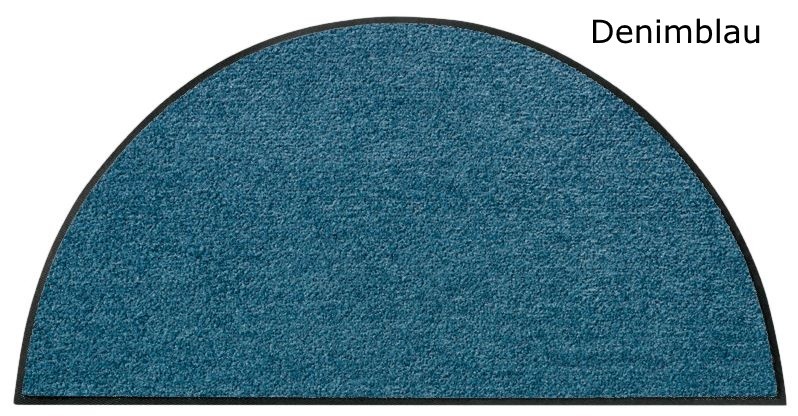 Halbrunde Fußmatte waschbar 50 x 75 cm Salonloewe